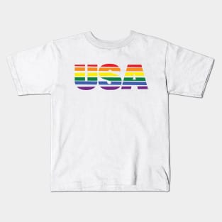 USA Rainbow Kids T-Shirt